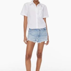 Agolde Parker Denim Distressed Shorts